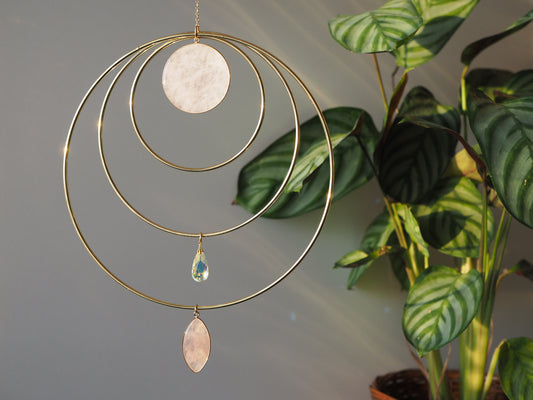 suncatchers with rose quartz