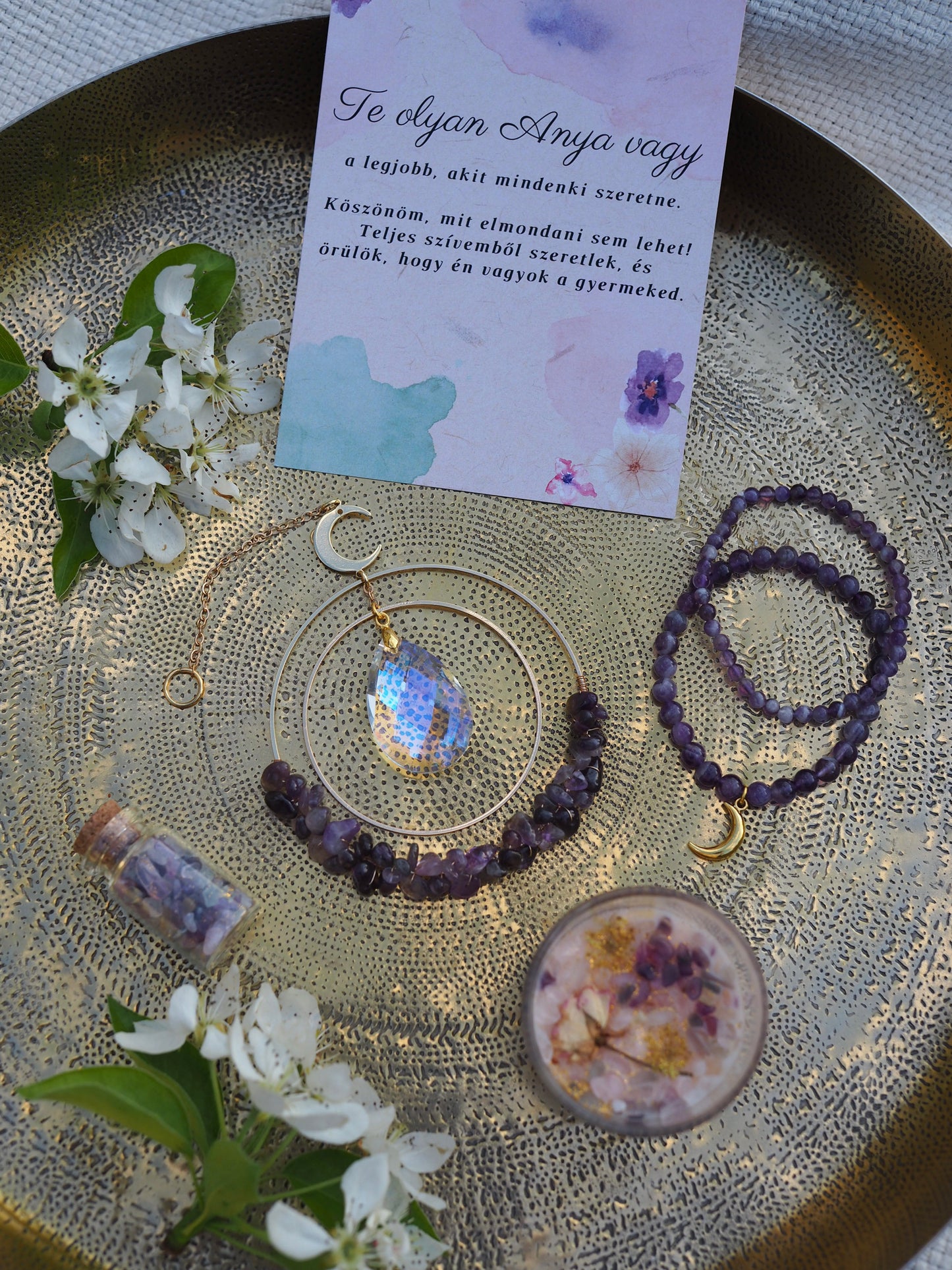Mother's day crystal gift set