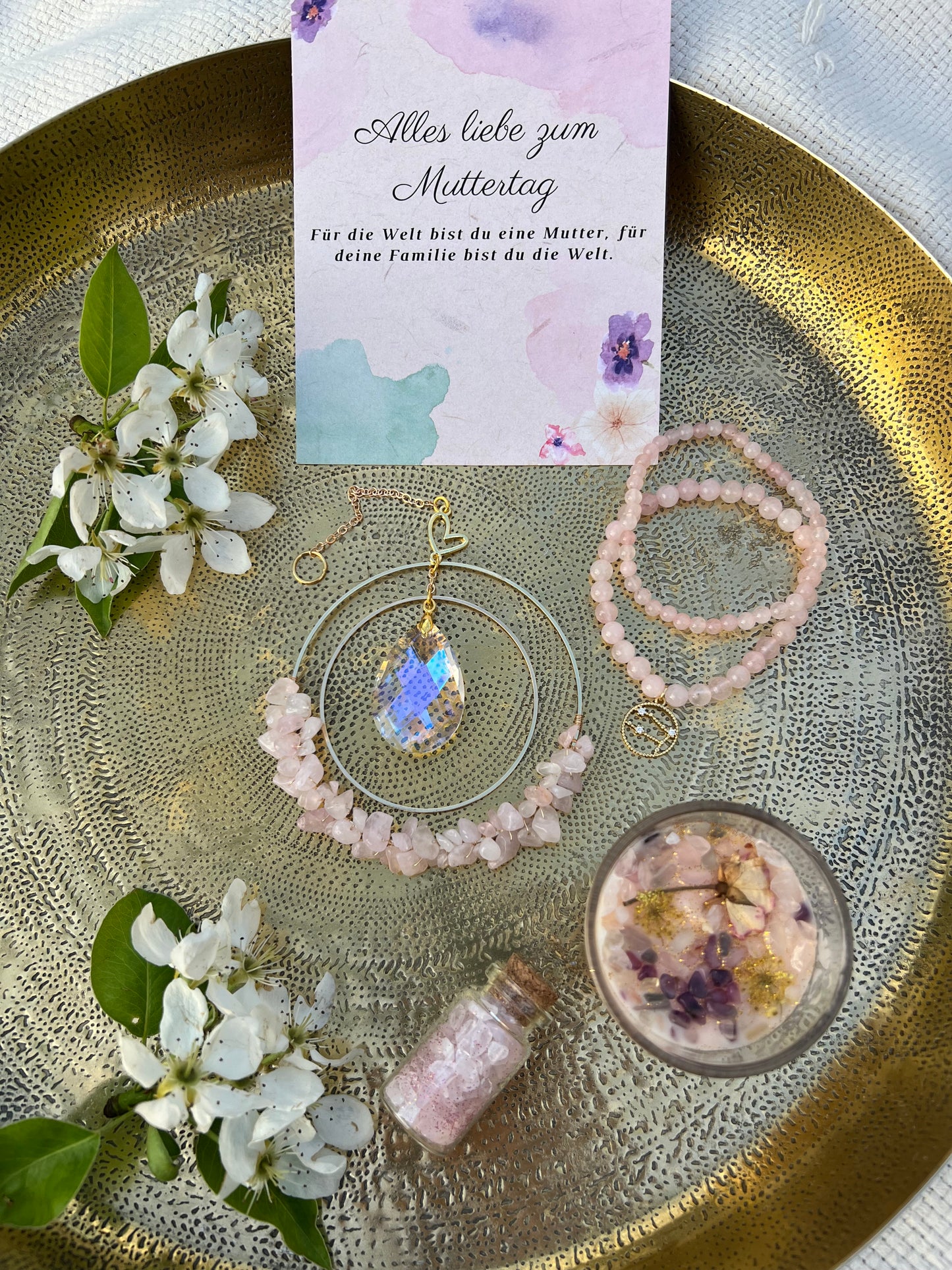 Mother's day crystal gift set