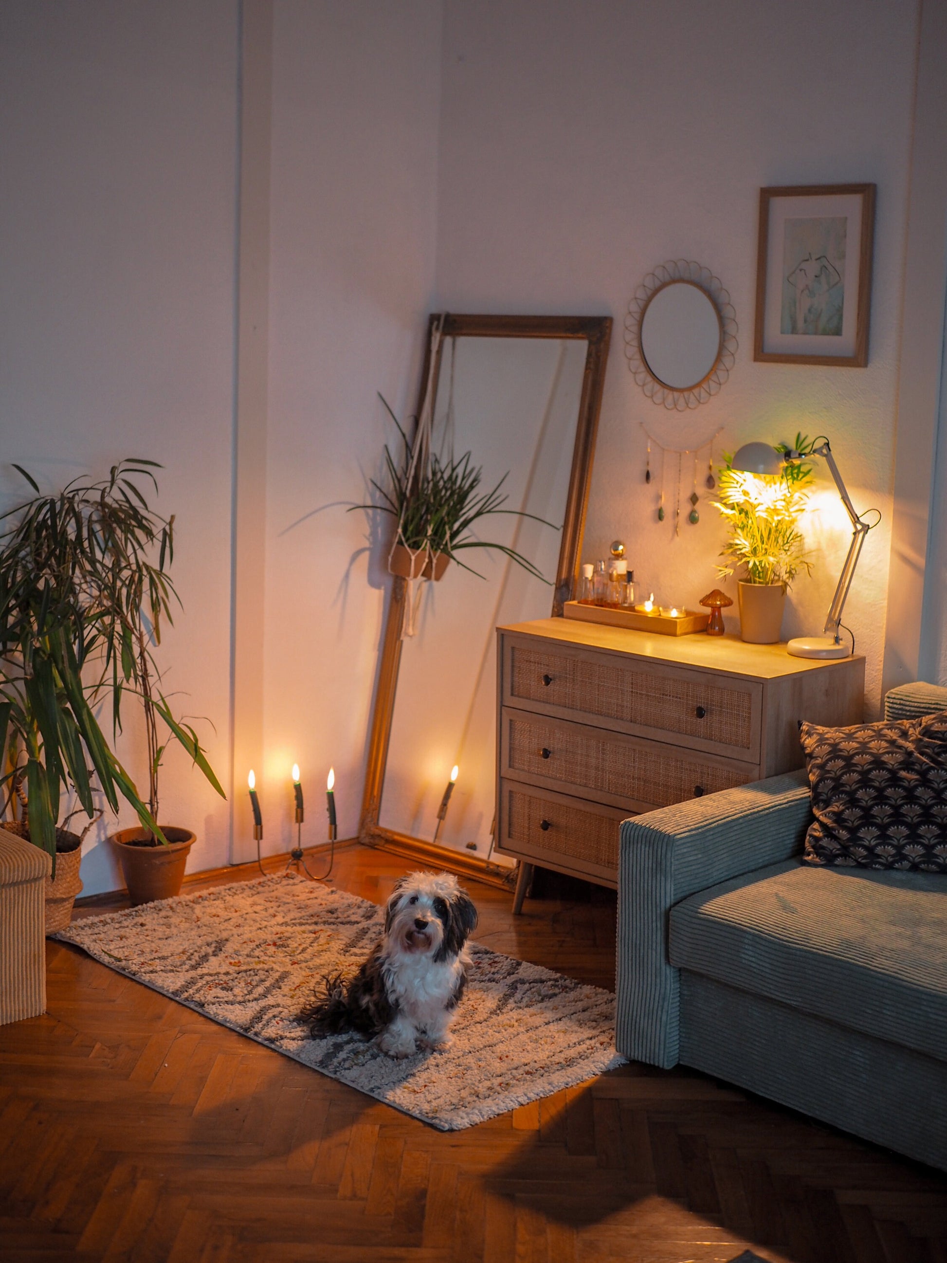 Sakina crystal garland- wall hanging,crystal wall hanging, wall decoration-Birthday gift-moon hanging