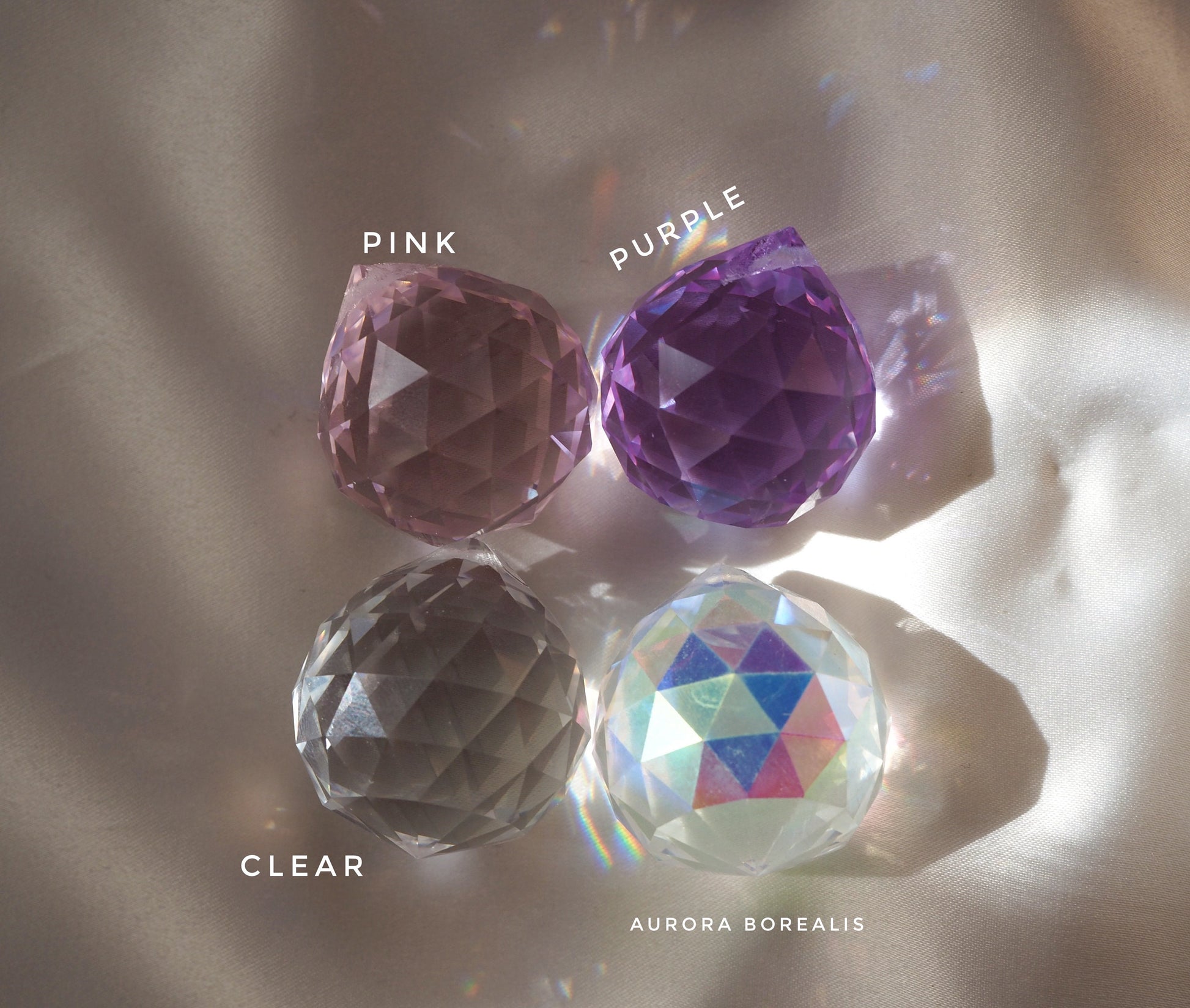 Lotus flower rainbow prism suncatcher
