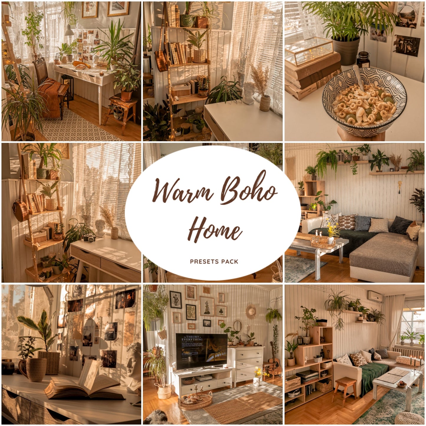 6 Warm Boho Home Presets Pack