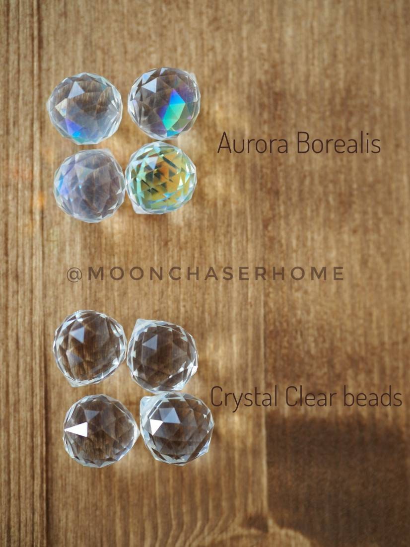 Kofun suncatcher, natural crytsal and aurora borealis crystals, Birthday gift, rainbow prism, gift for her, home decor, housewarming gifts