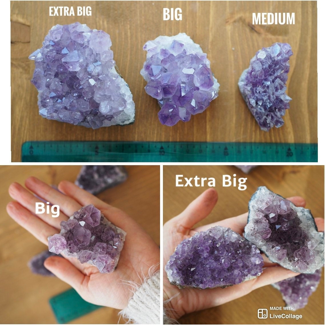 Luna&Amethyst druzy crystal sun catcher with moon, rainbow prism, housewarming gifts, rainbow maker, geometric sun catcher, air plant holder