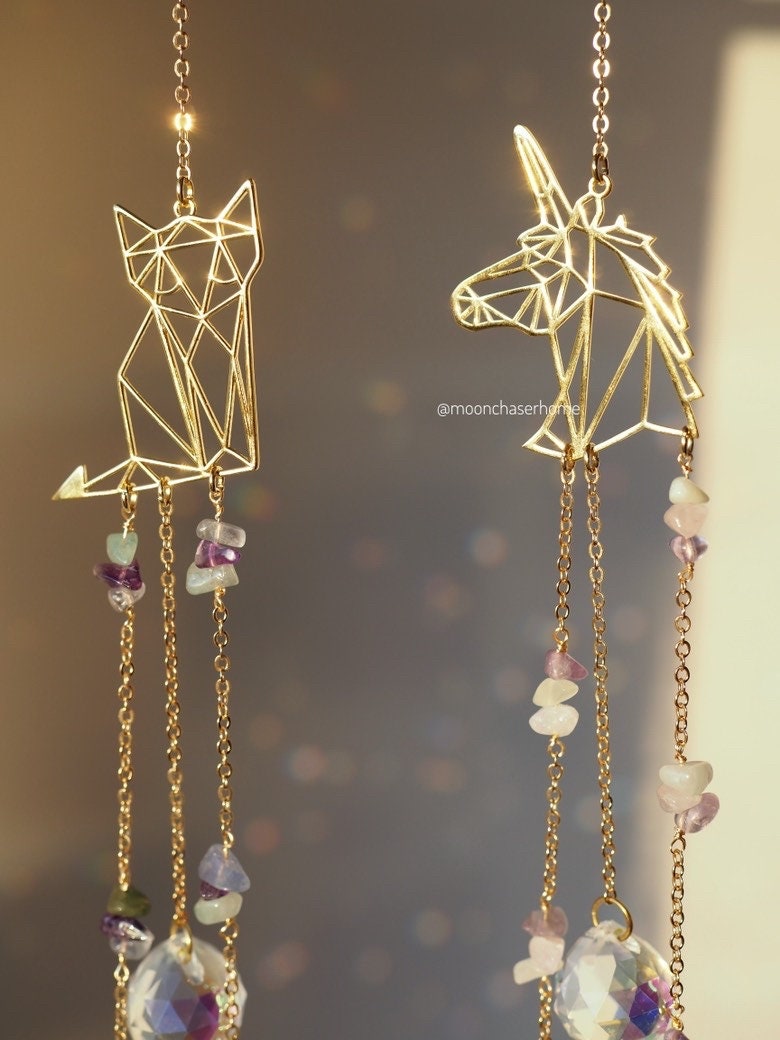 Kids room decor, suncatchers for child, crystal hanging, light maker, unique child gift, natural crystals suncatcher, window decor,baby room