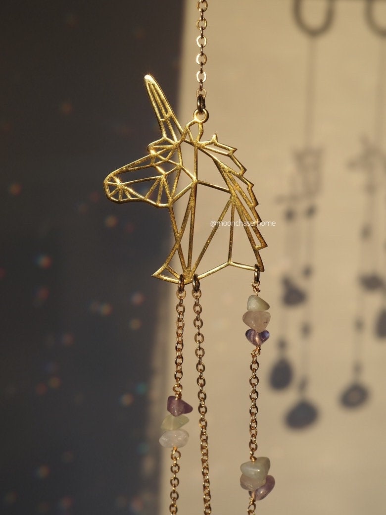 Kids room decor, suncatchers for child, crystal hanging, light maker, unique child gift, natural crystals suncatcher, window decor,baby room