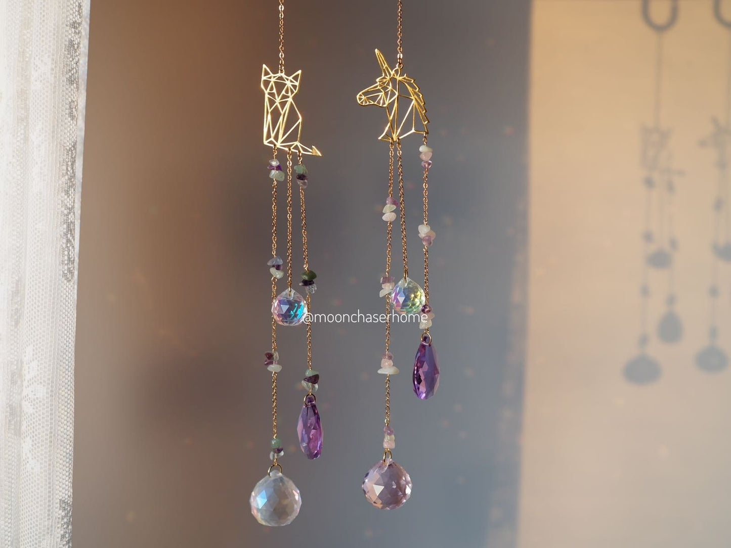 Kids room decor, suncatchers for child, crystal hanging, light maker, unique child gift, natural crystals suncatcher, window decor,baby room
