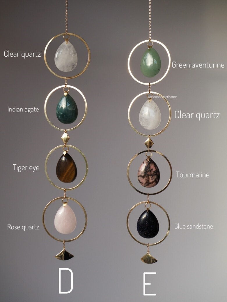 Chaaya natural crystal wall hanging, chakra wall decoration- office decoration-Birthday gift-boho home decor-house jewelry-crystal decor