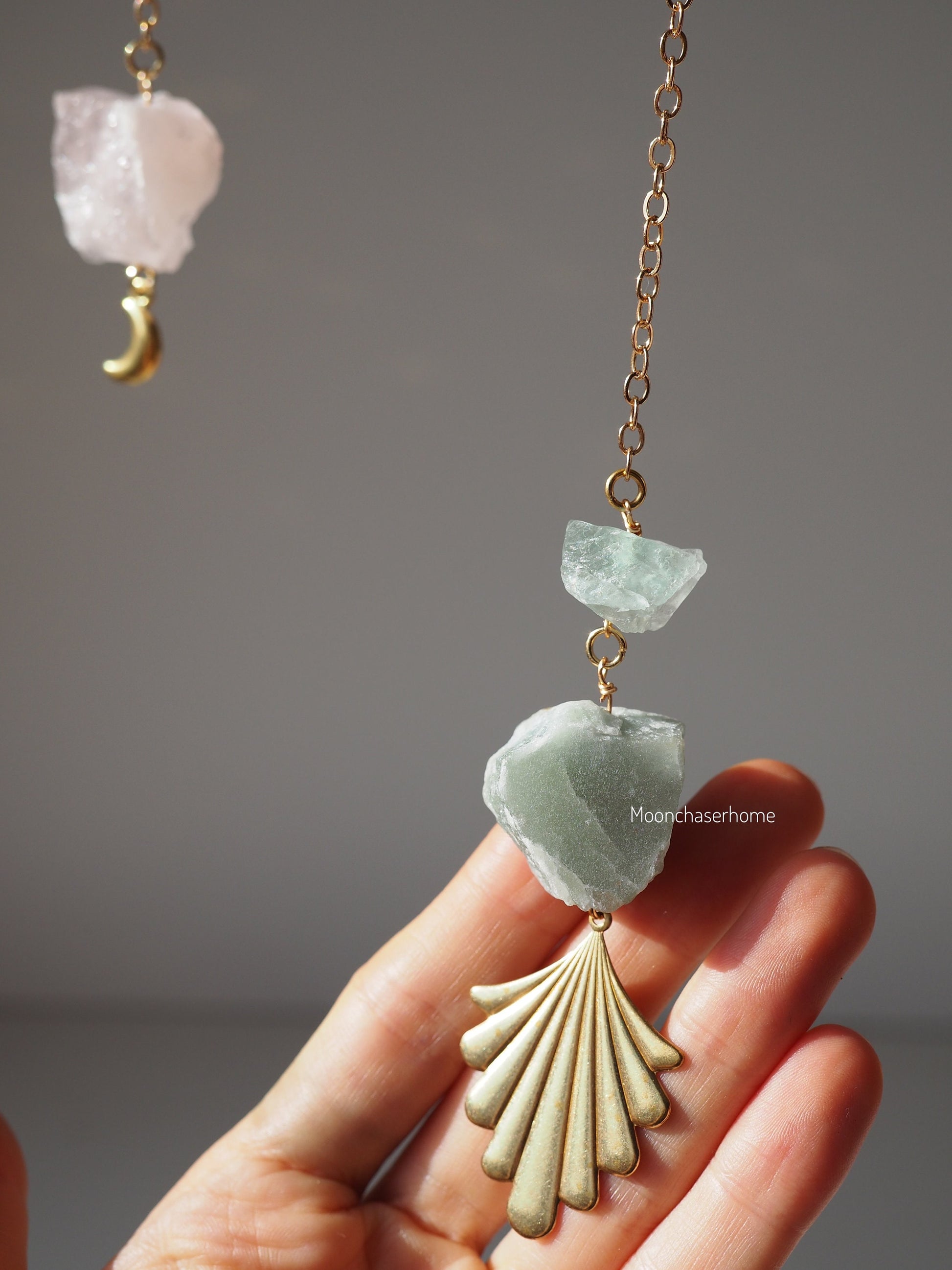 Avani- crystal garland, wall hanging crystal home decor healing crystals decor