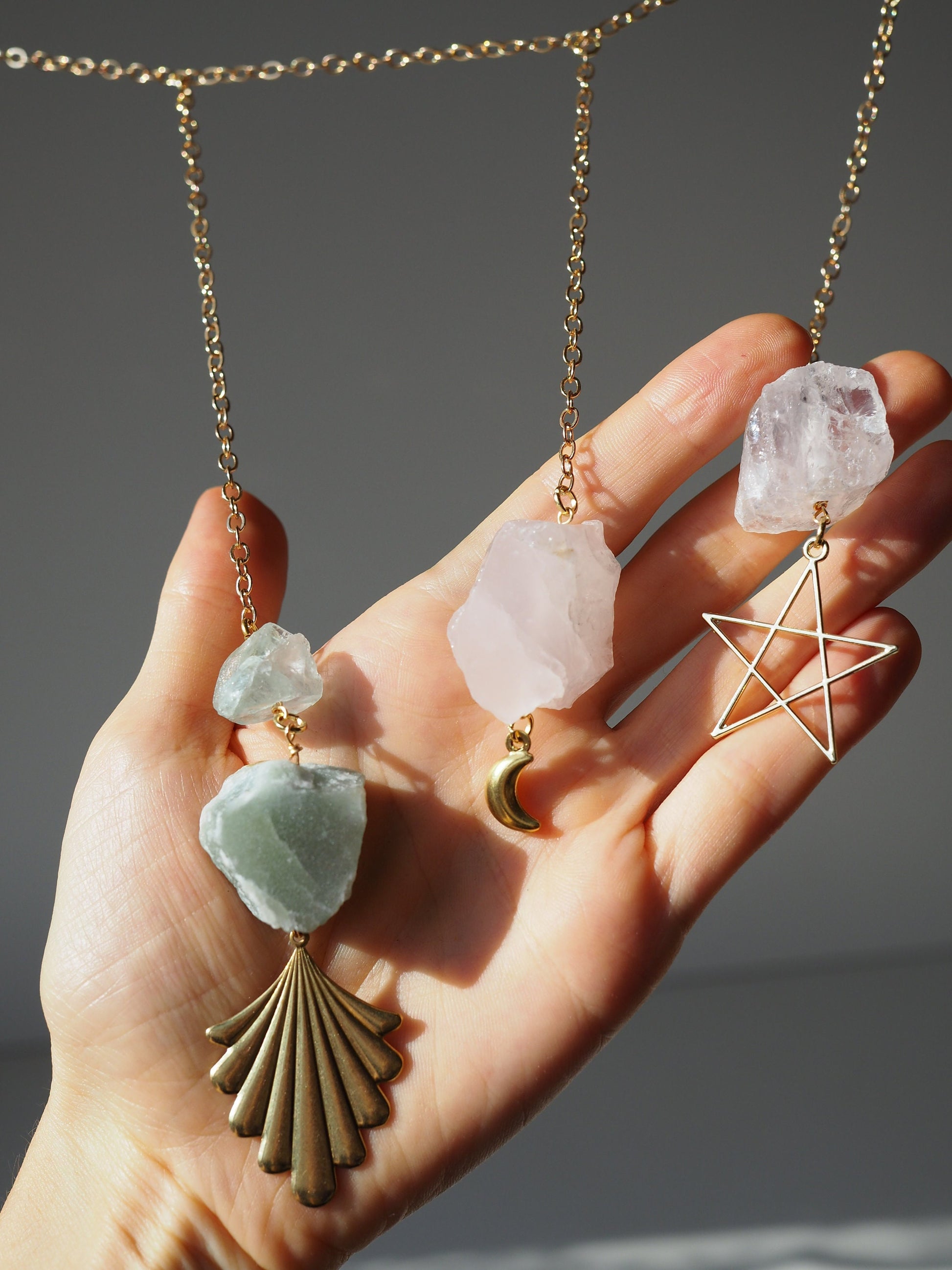 Avani- crystal garland, wall hanging crystal home decor healing crystals decor