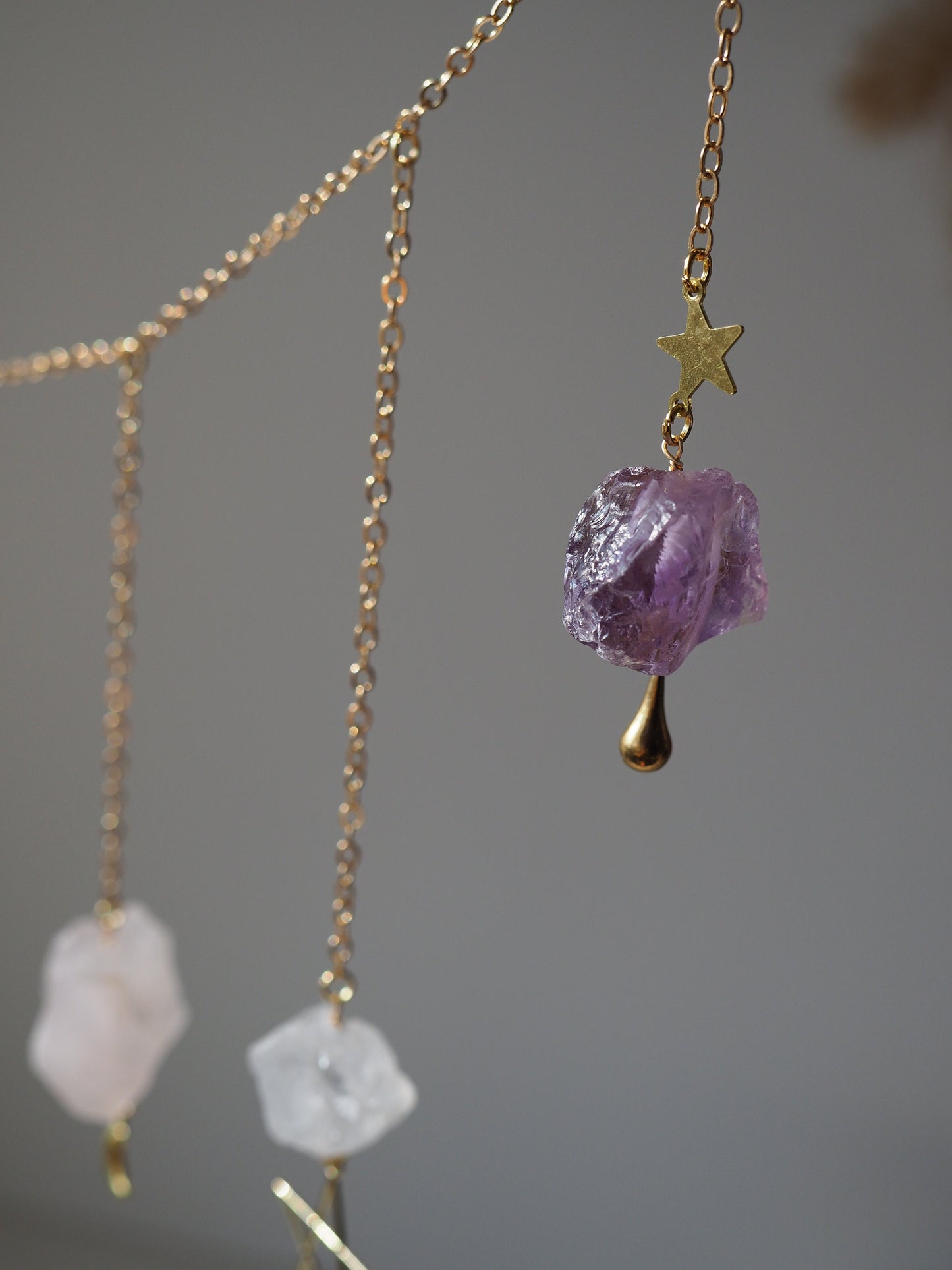 Avani- crystal garland, wall hanging crystal home decor healing crystals decor