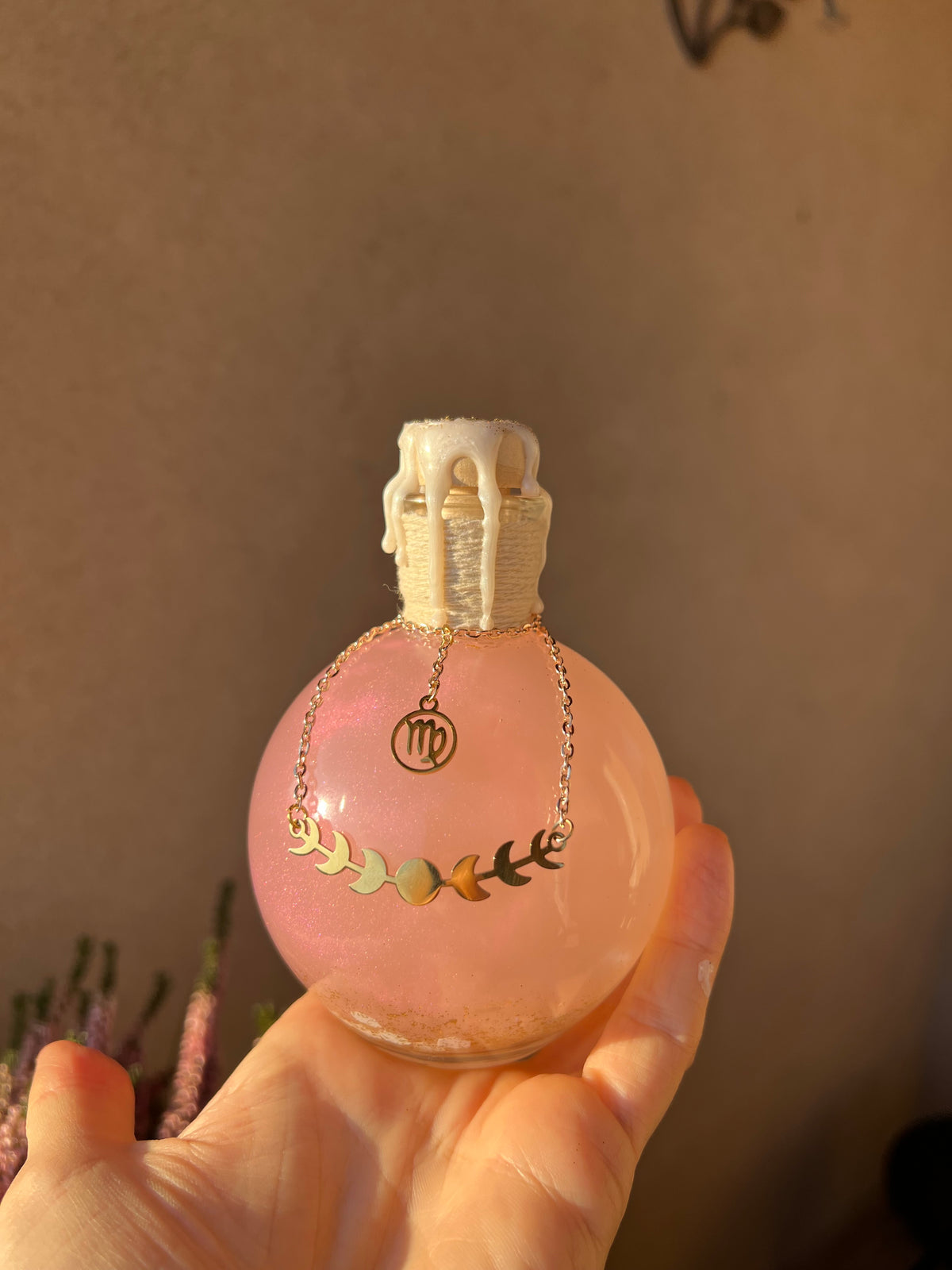 Magic potion decoration with Zodiac charm