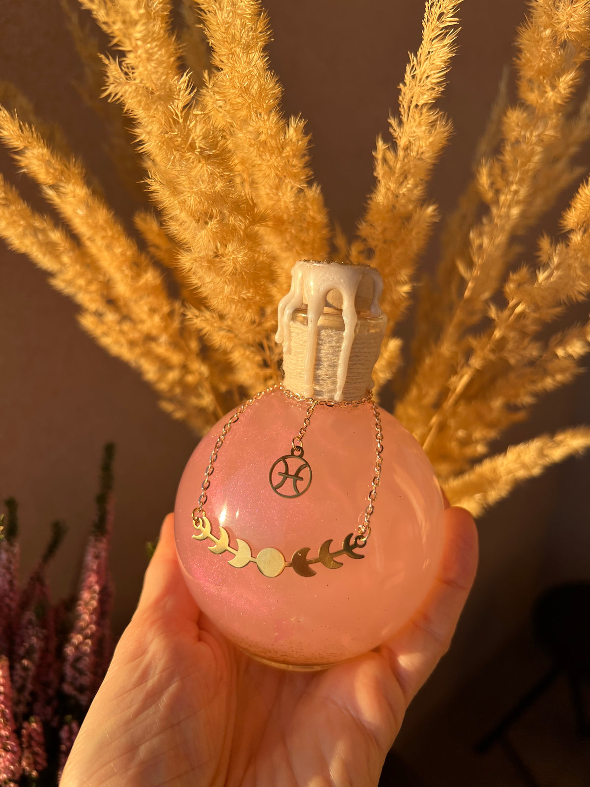 Magic potion decoration with Zodiac charm
