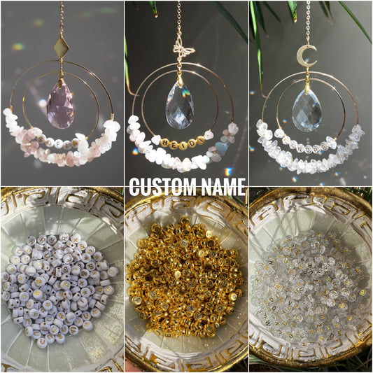 Personalised name Crystal suncatcher gift for woman unique birthday gift Bridesmaid Gift birthstone crystal