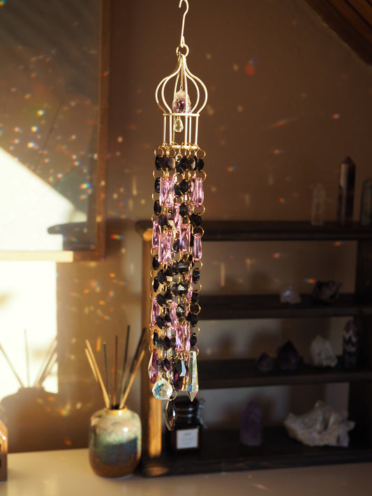 Purple suncatcher with Amethyst - Leen