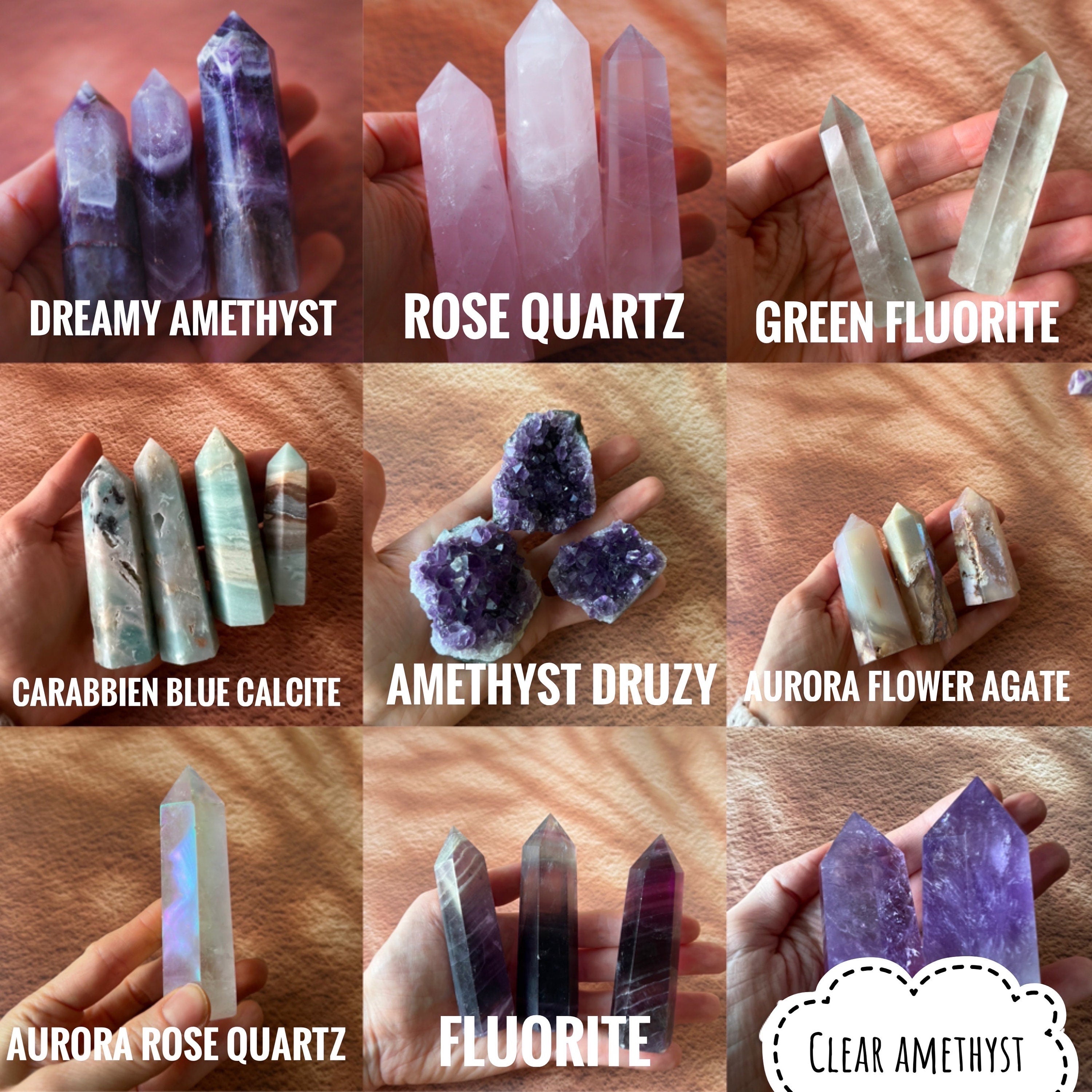 Purple Fluorite deals and Amerhyst Suncatcher