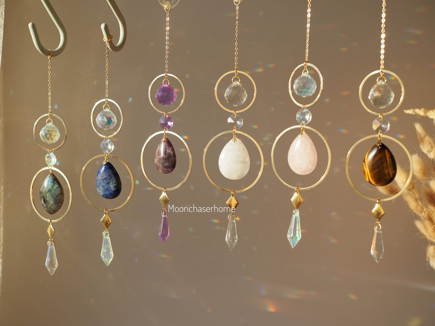 Issa suncatcher, natural crystal car charm, special gift